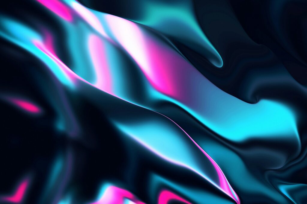 NLP Techniques a blue and pink abstract background with wavy lines