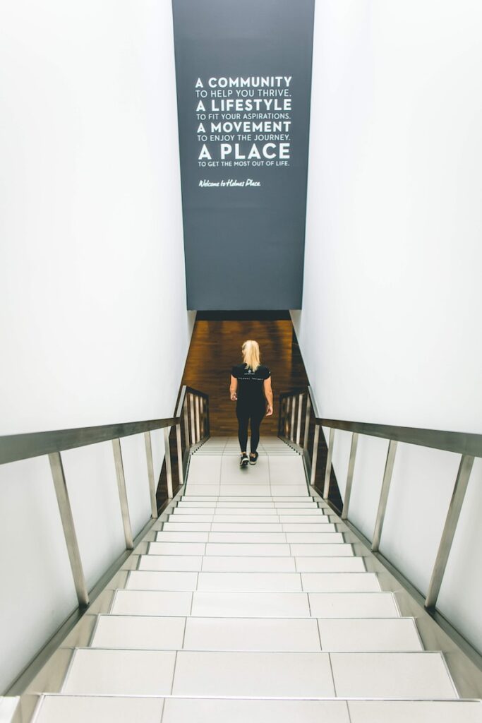 White-Label WordPress Development Services a person standing in a hallway
