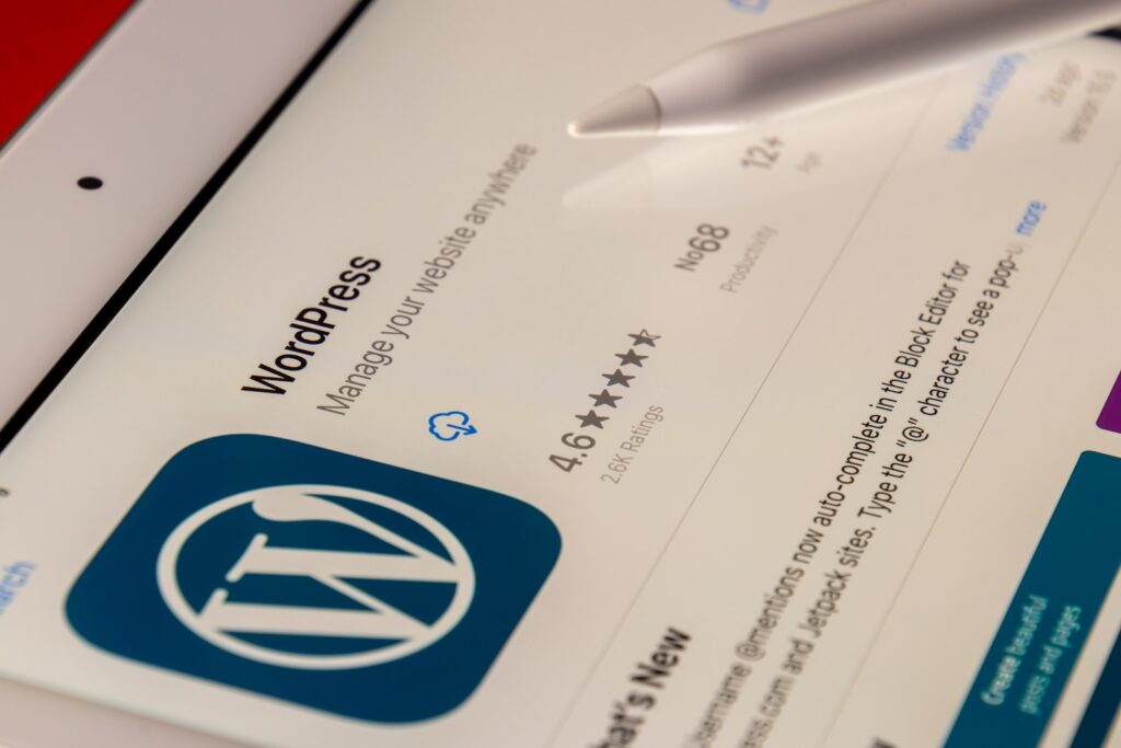WordPress Management Services: white and blue printer paper