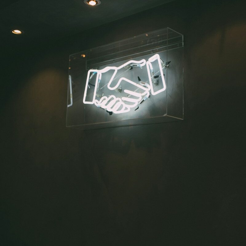 Business Use Cases for ChatGPT  human hand neon signage