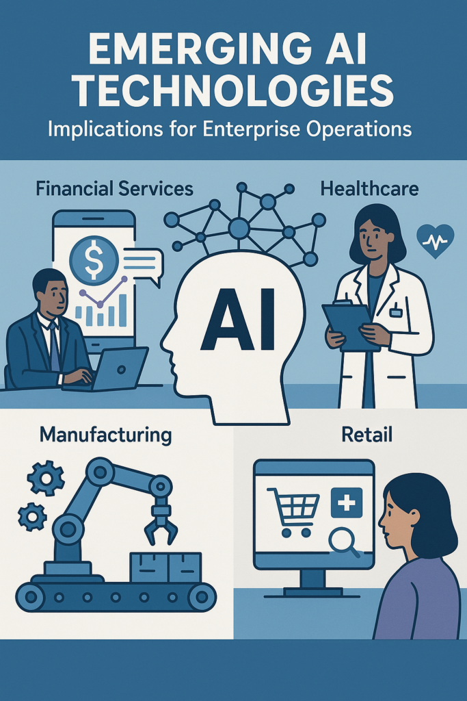 Enterprise AI workflow illustration for automation and data analysis
