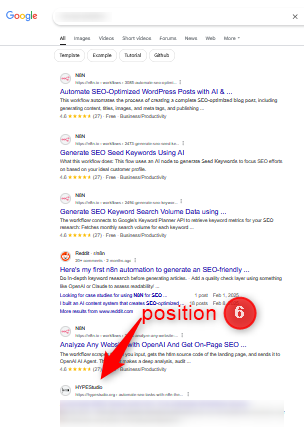 Article Hero position #6 on Google
